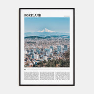 Portland, Oregon Travel Color Poster