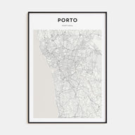Porto Map Portrait Poster