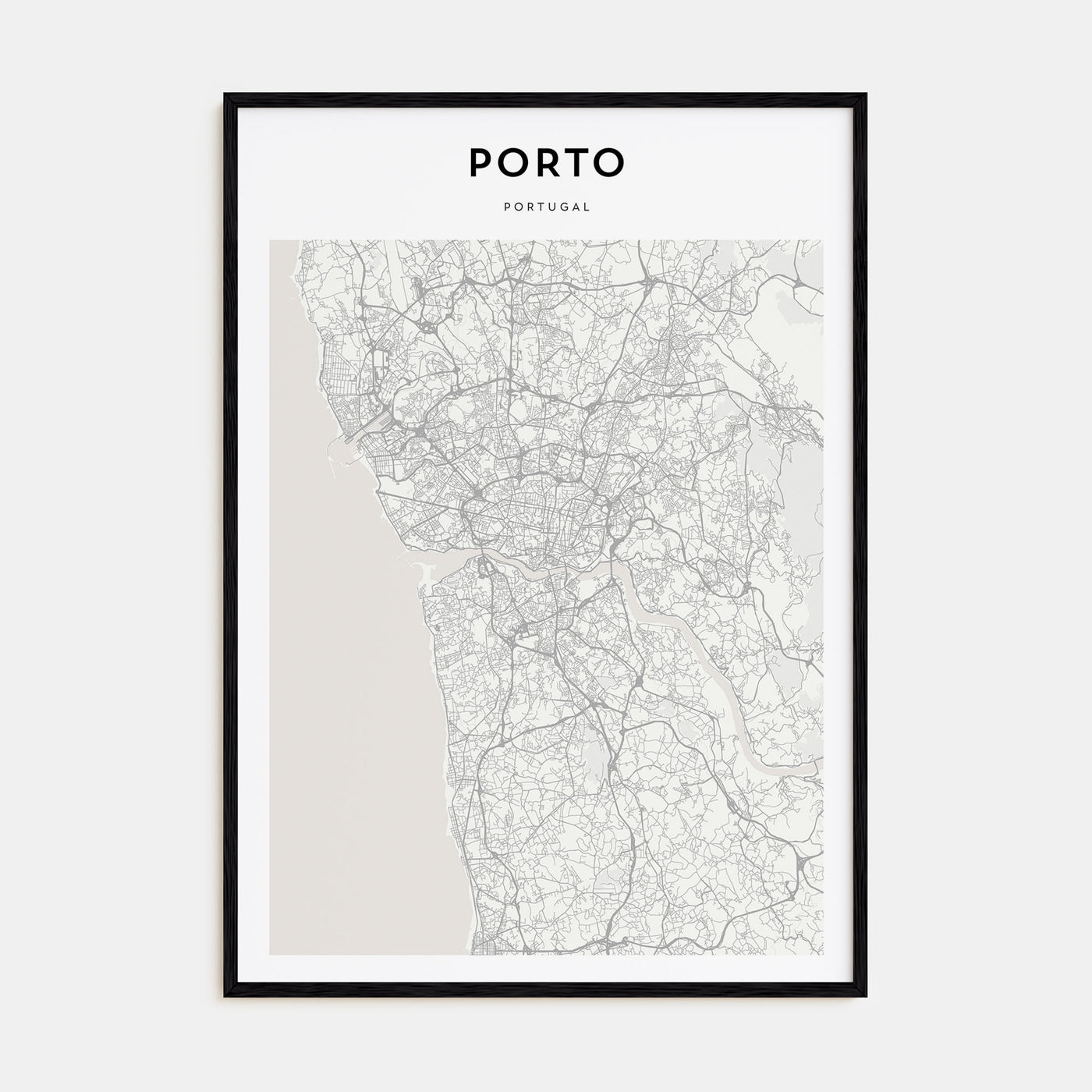 Porto Map Portrait Poster