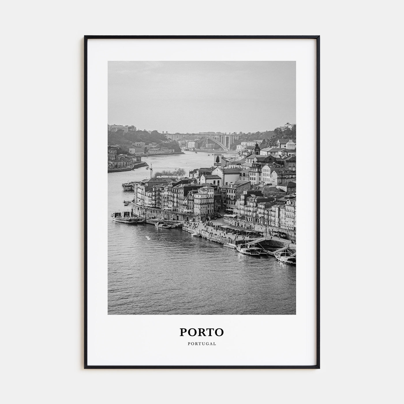 Porto Portrait B&W Poster