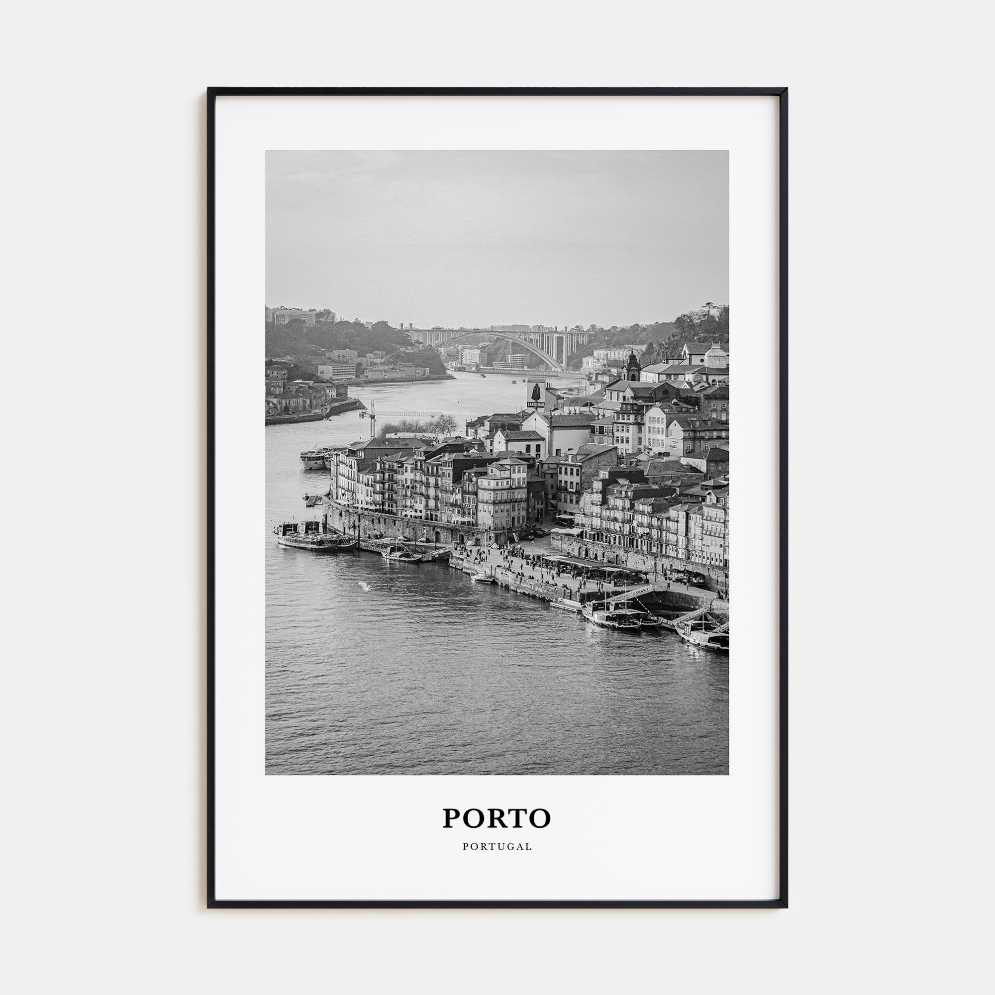 Porto Portrait B&W Poster