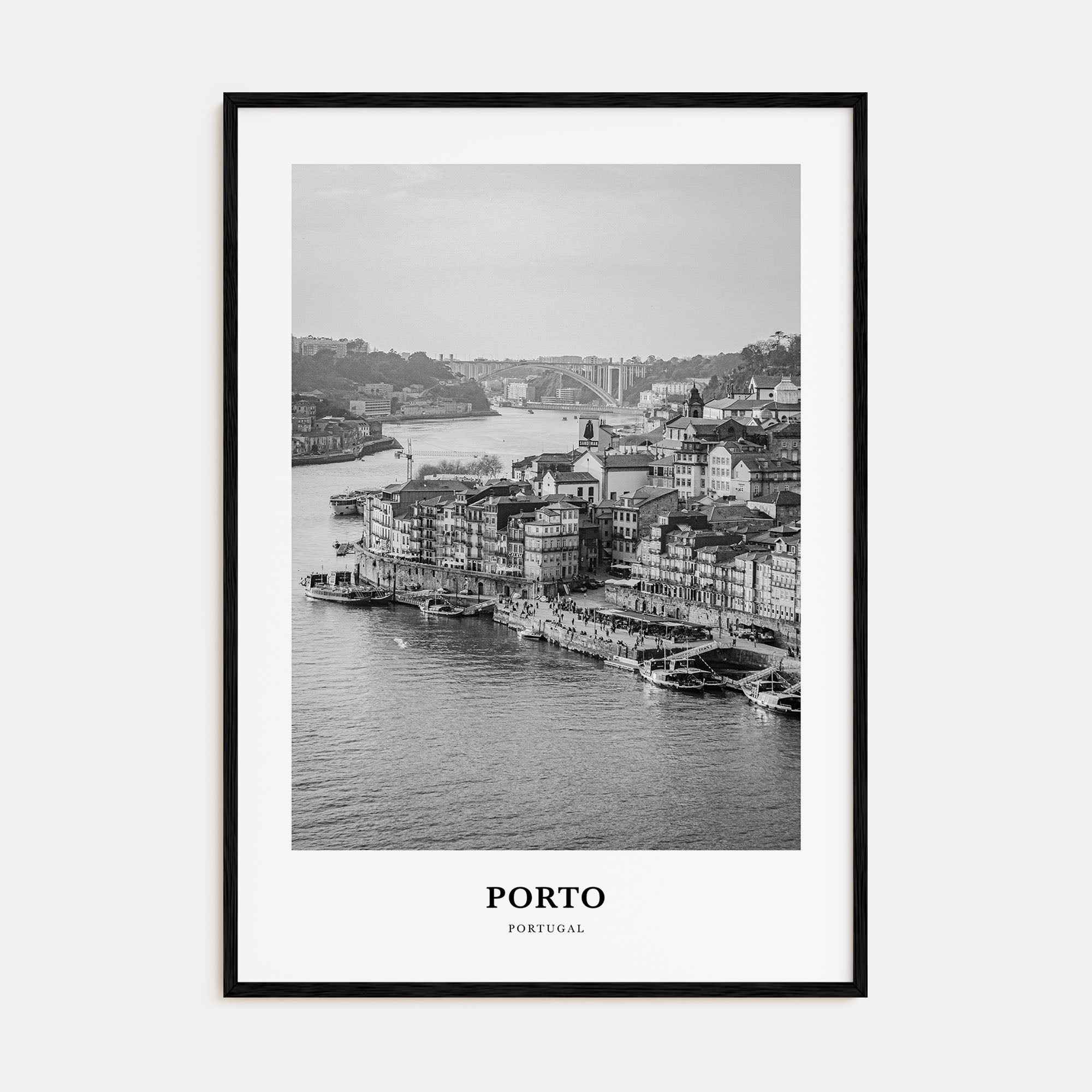 Porto Portrait B&W Poster
