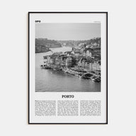 Porto Travel B&W Poster