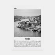 Porto Travel B&W Poster