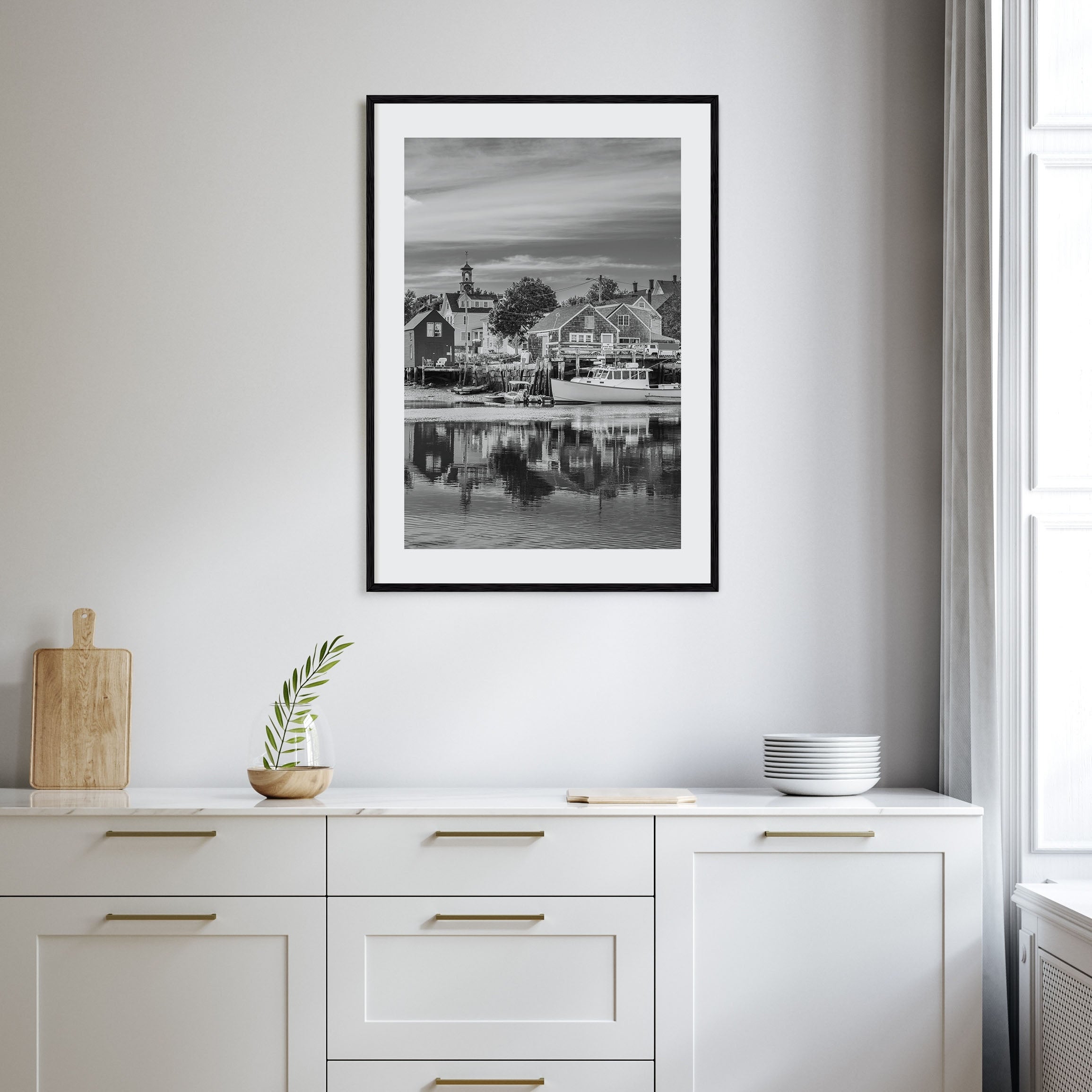 Portsmouth, New Hampshire Photo B&W Poster