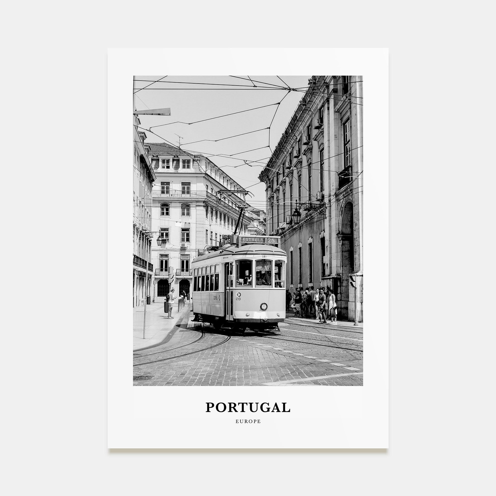 Portugal Portrait B&W No 2 Poster