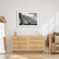 Positano Landscape B&W No 1 Poster