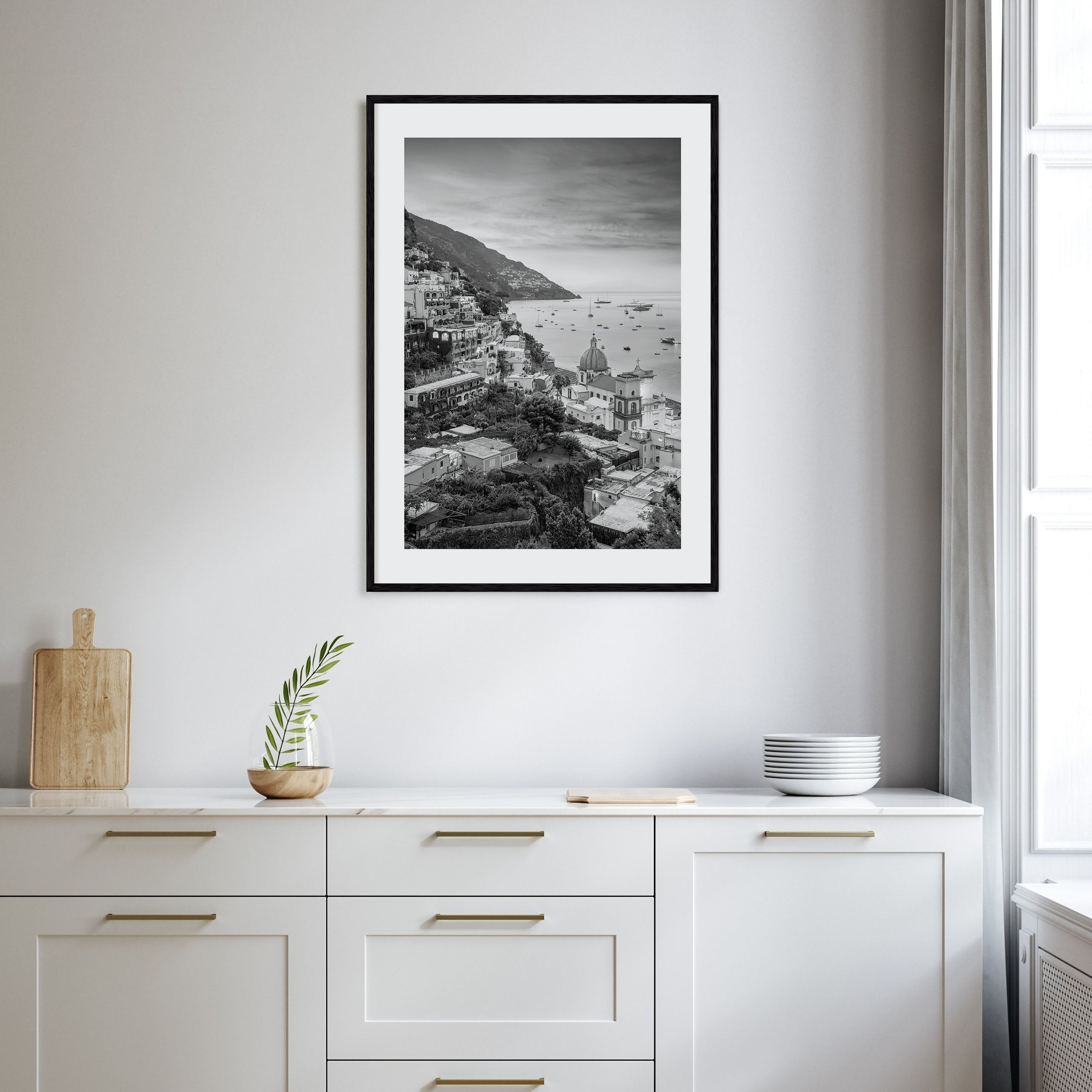 Positano Photo B&W No 1 Poster