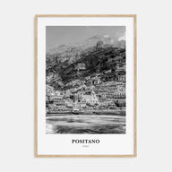 Positano Portrait B&W No 2 Poster