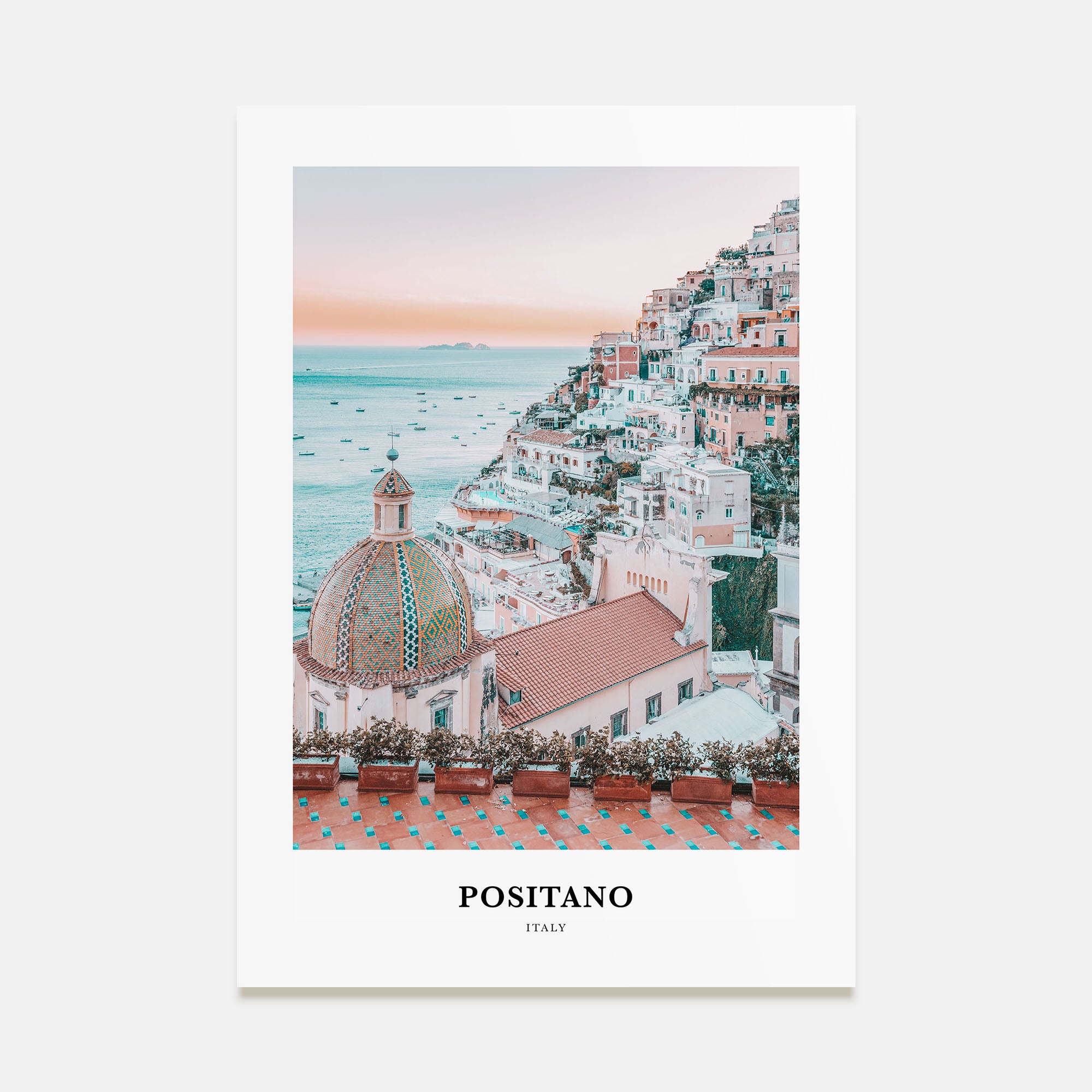Positano Portrait Color No 2 Poster