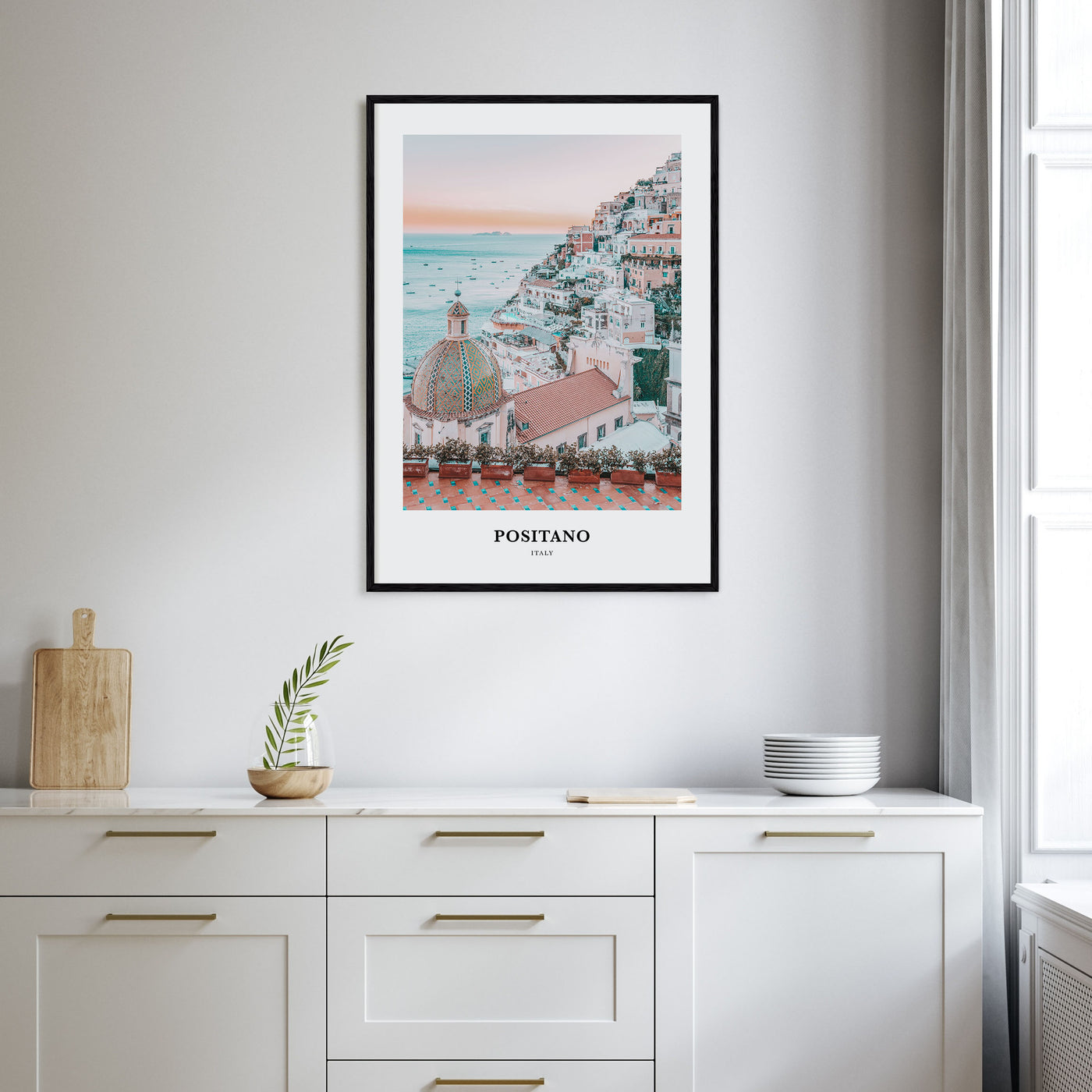 Positano Portrait Color No 2 Poster