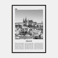 Prague Travel B&W No 1 Poster