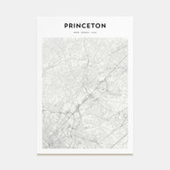 Princeton Map Portrait Poster