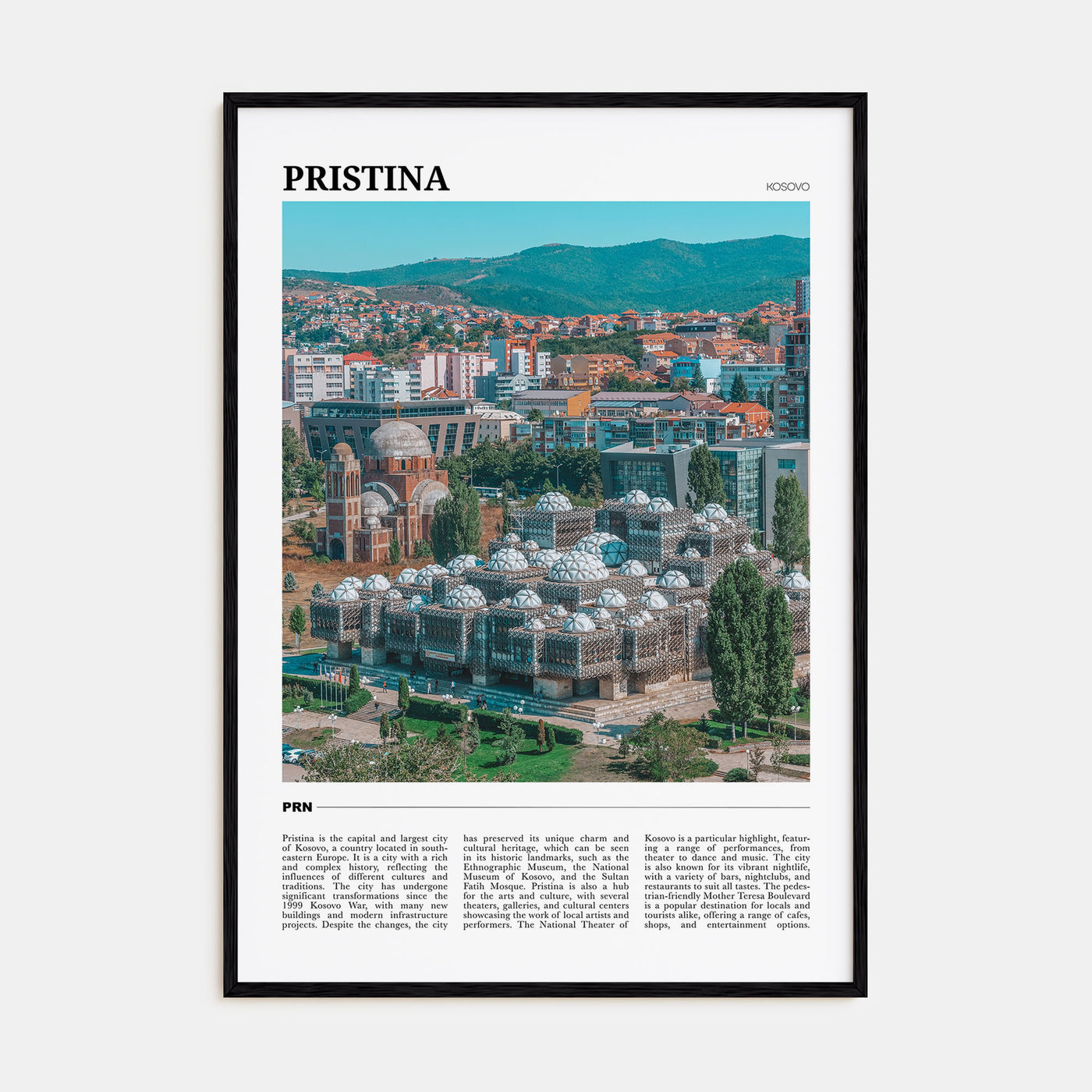 Pristina Travel Color Poster
