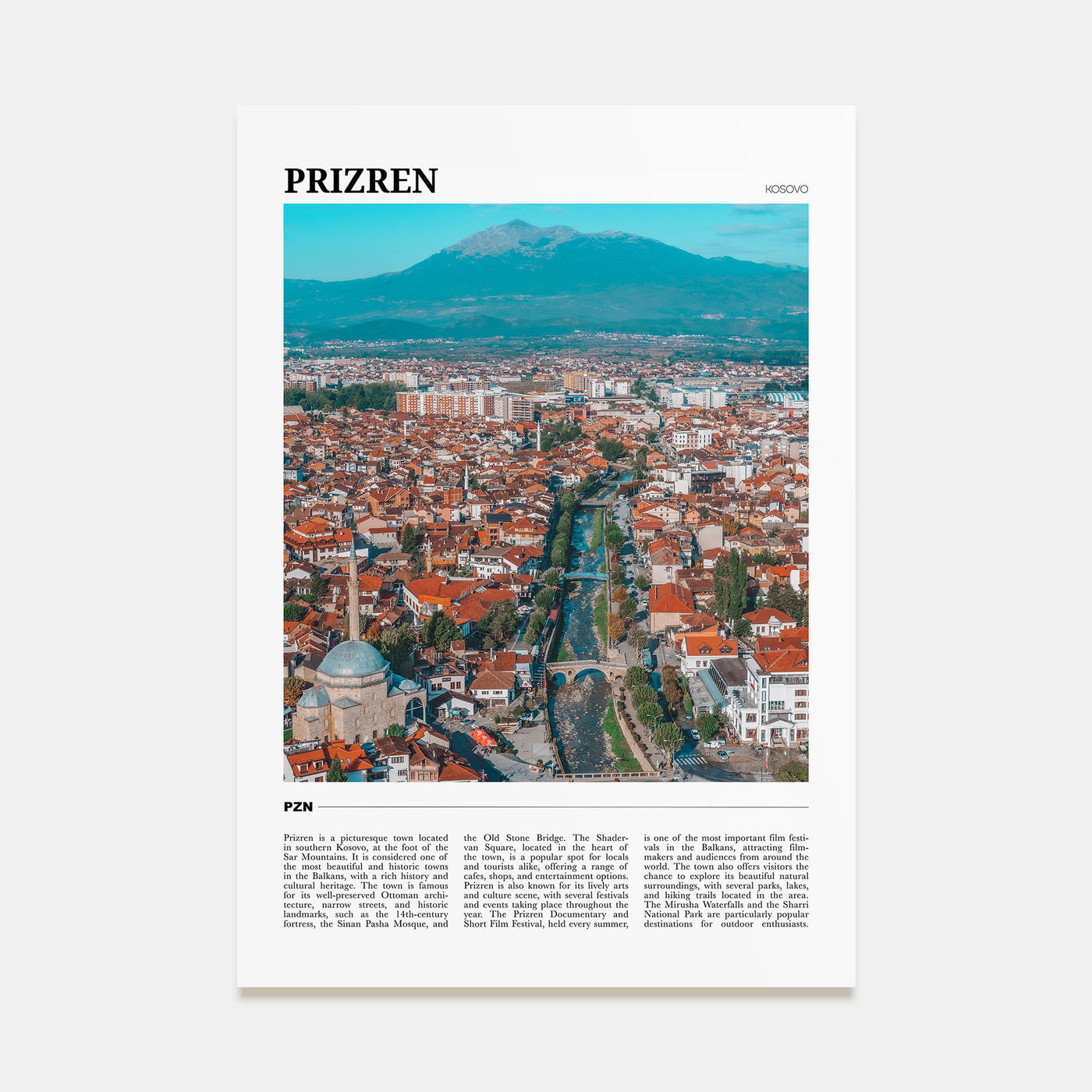 Prizren Travel Color No 1 Poster