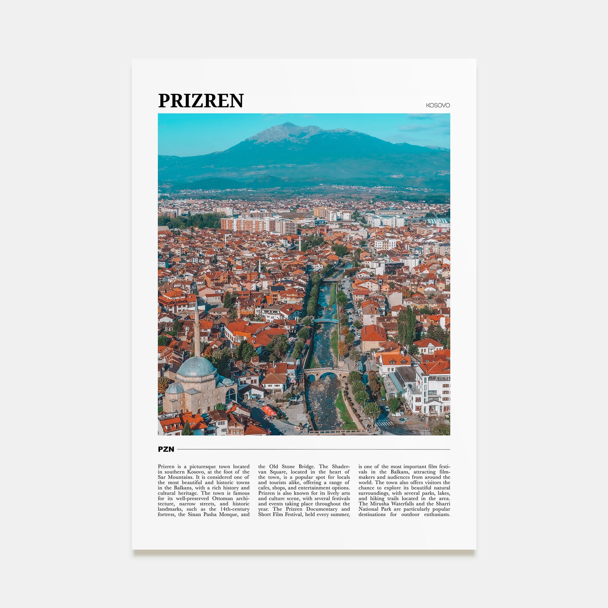 Prizren Travel Color No 1 Poster