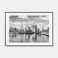 Providence Landscape B&W Poster