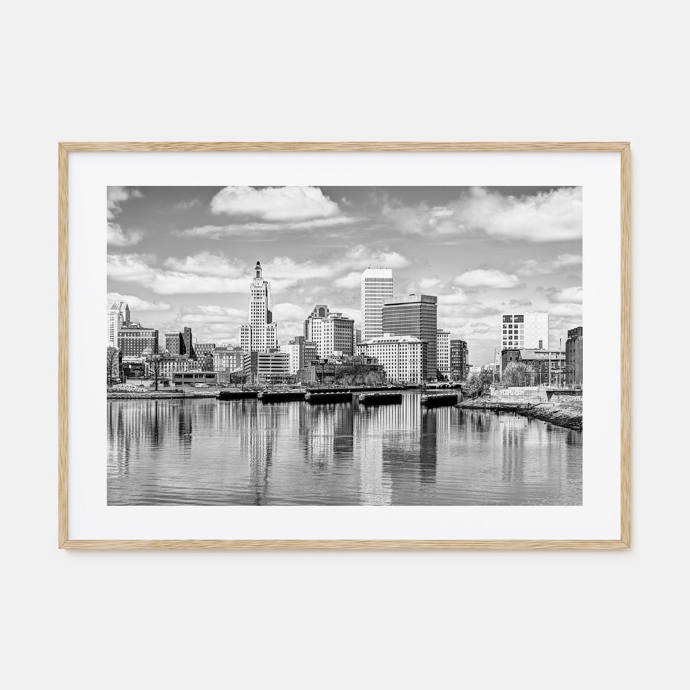 Providence Landscape B&W Poster