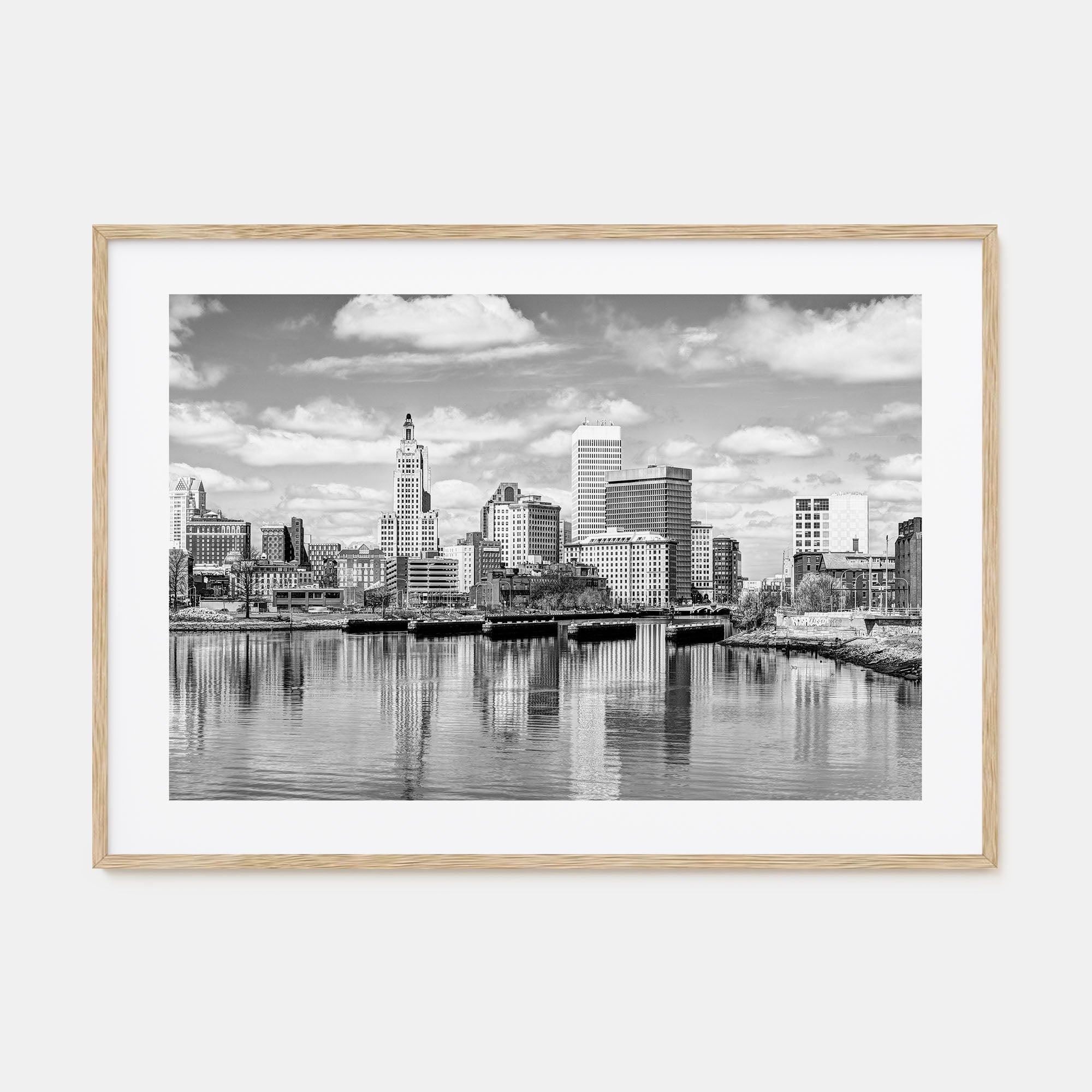 Providence Landscape B&W Poster