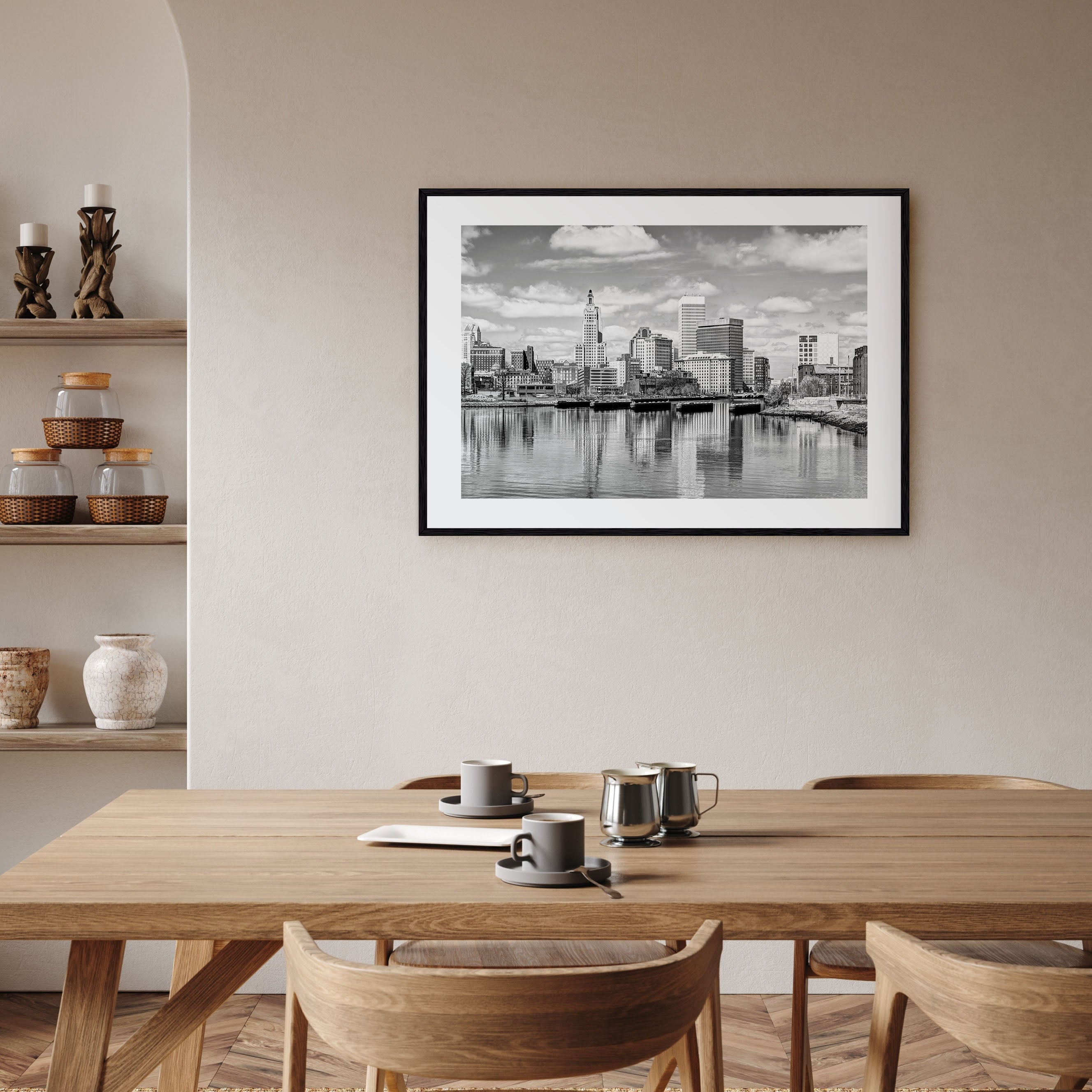 Providence Landscape B&W Poster