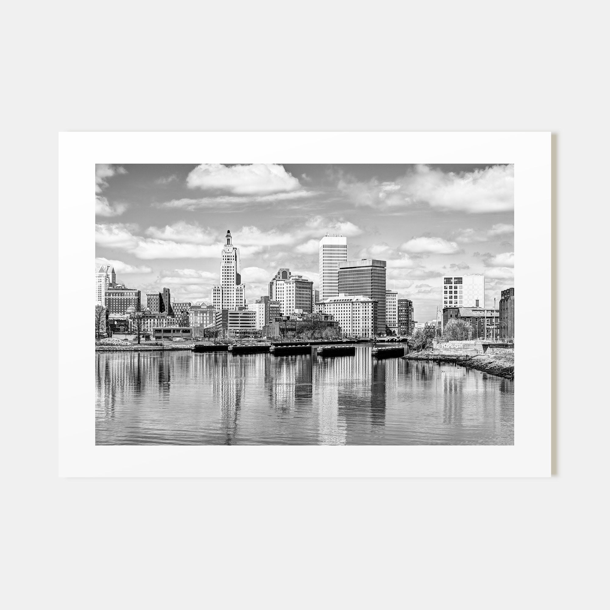 Providence Landscape B&W Poster