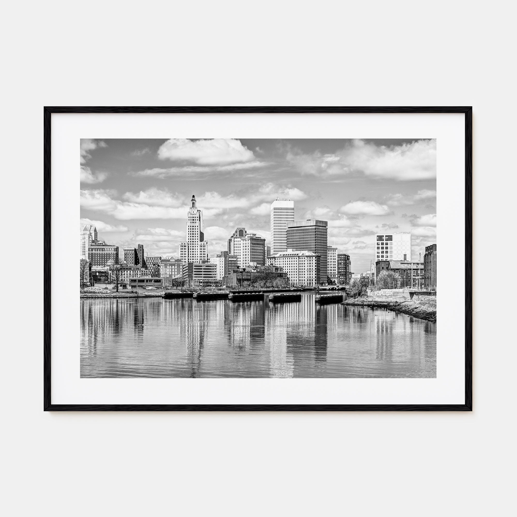 Providence Landscape B&W Poster