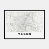 Providence Map Landscape Poster