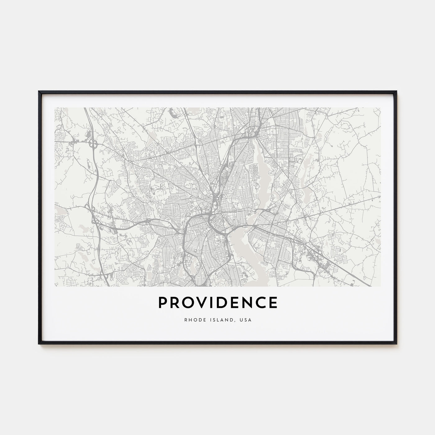 Providence Map Landscape Poster