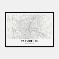 Providence Map Landscape Poster