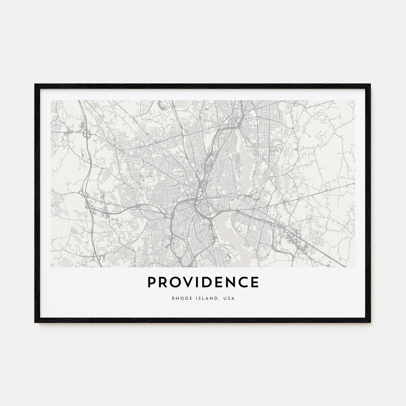 Providence Map Landscape Poster