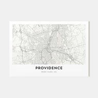 Providence Map Landscape Poster