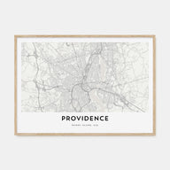 Providence Map Landscape Poster