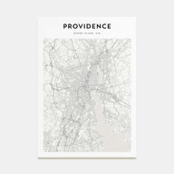 Providence Map Portrait Poster