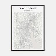 Providence Map Portrait Poster