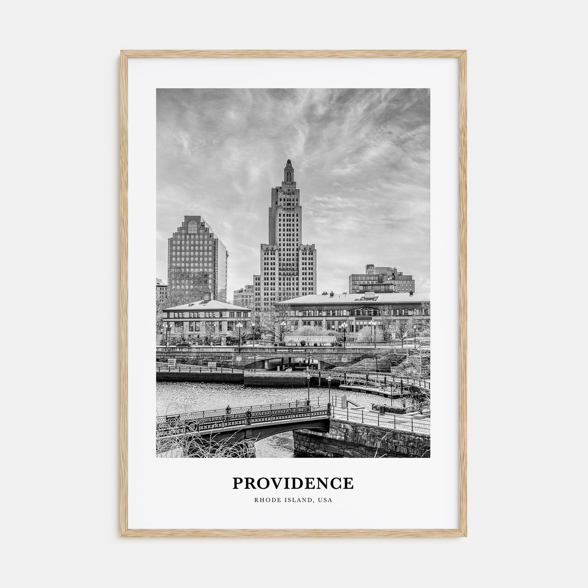 Providence Portrait B&W Poster