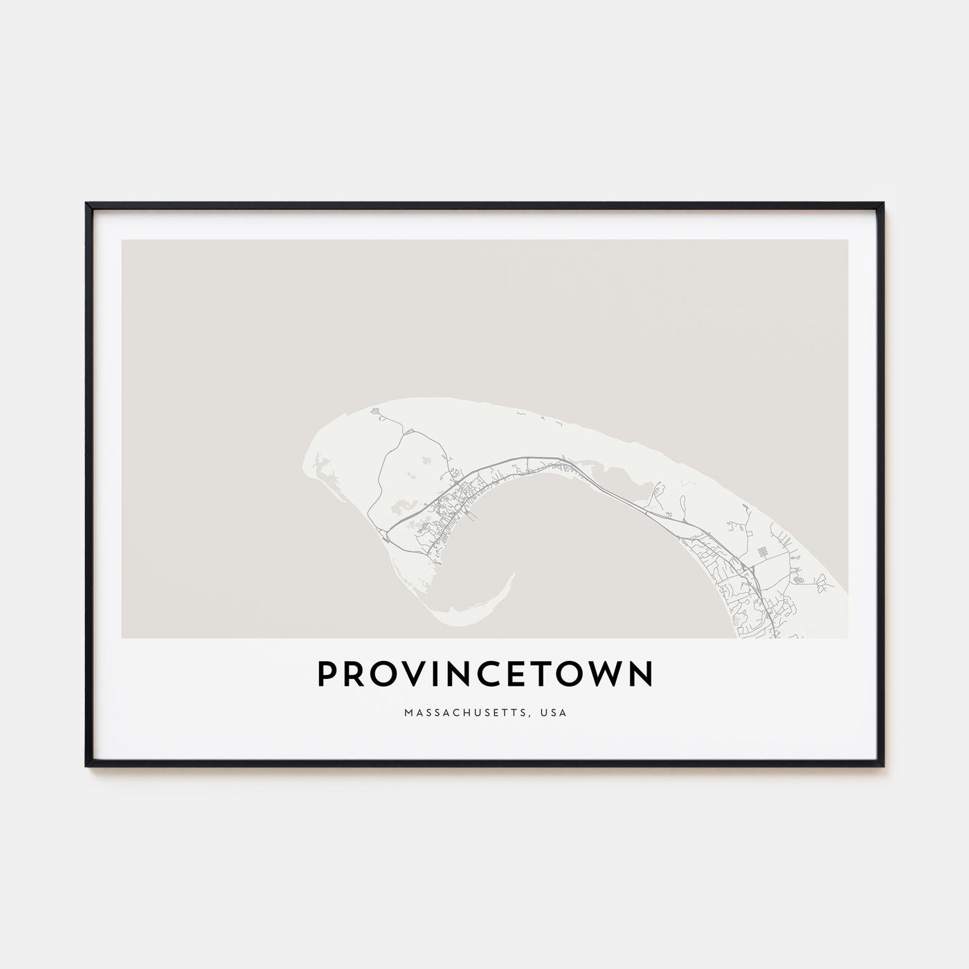 Provincetown Map Landscape Poster