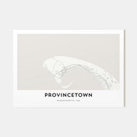 Provincetown Map Landscape Poster
