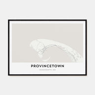 Provincetown Map Landscape Poster