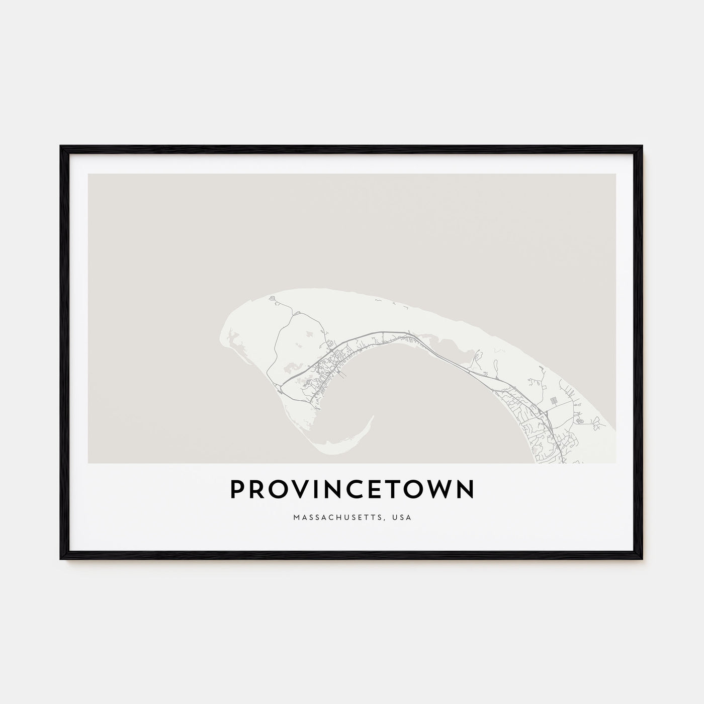 Provincetown Map Landscape Poster