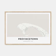 Provincetown Map Landscape Poster
