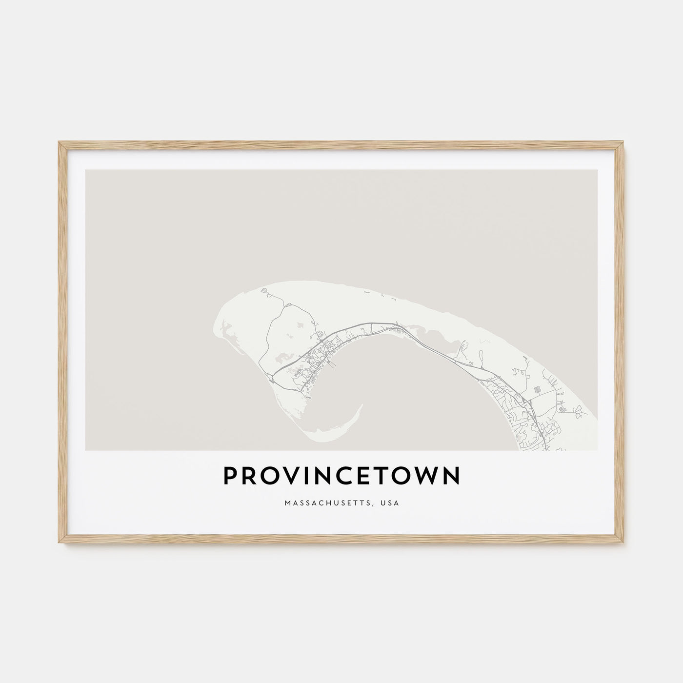 Provincetown Map Landscape Poster