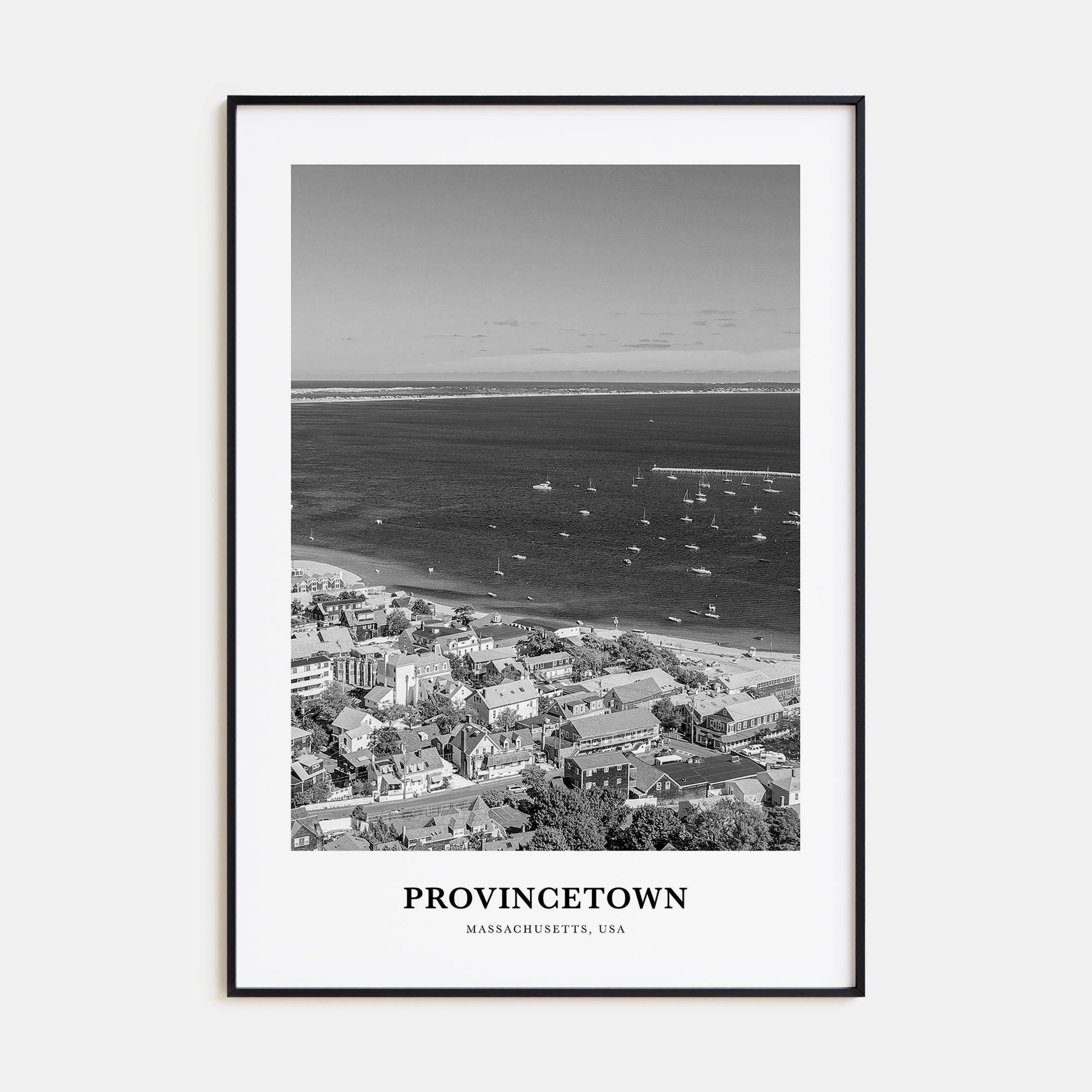 Provincetown Portrait B&W Poster