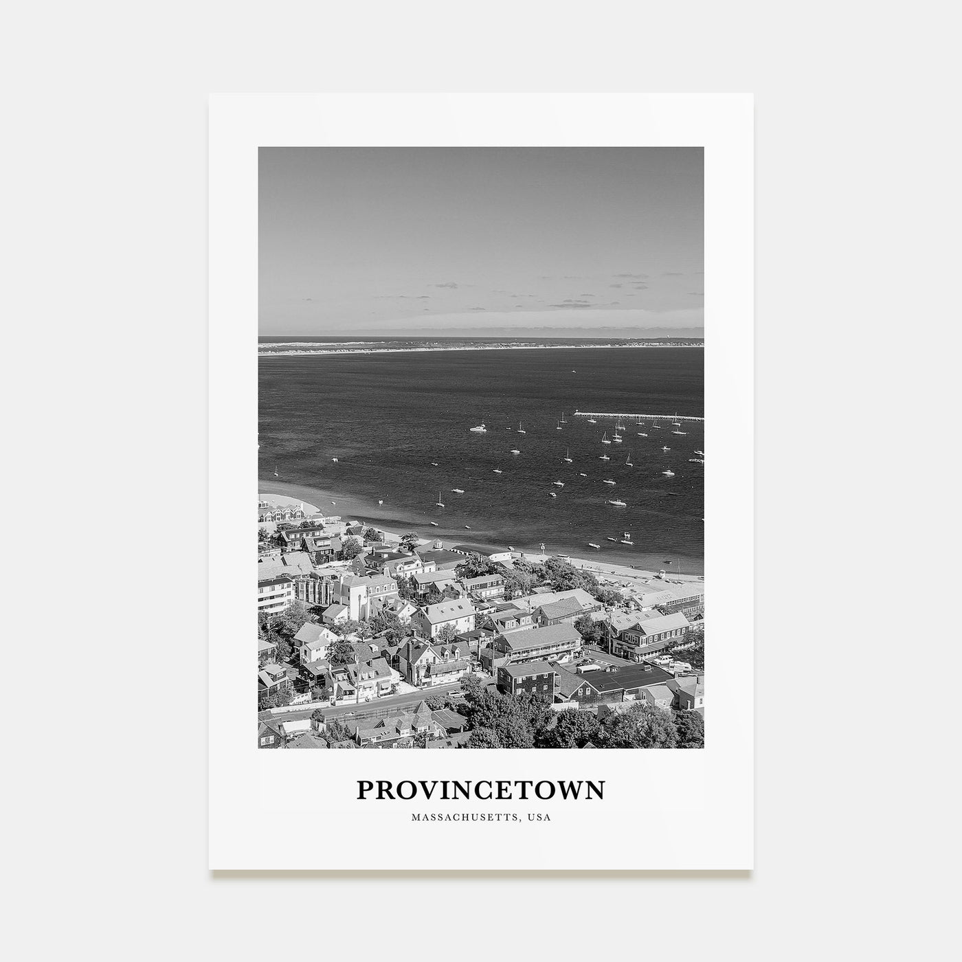 Provincetown Portrait B&W Poster