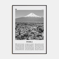 Puebla Travel B&W Poster