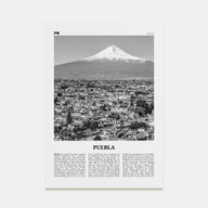 Puebla Travel B&W Poster