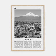 Puebla Travel B&W Poster
