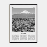 Puebla Travel B&W Poster