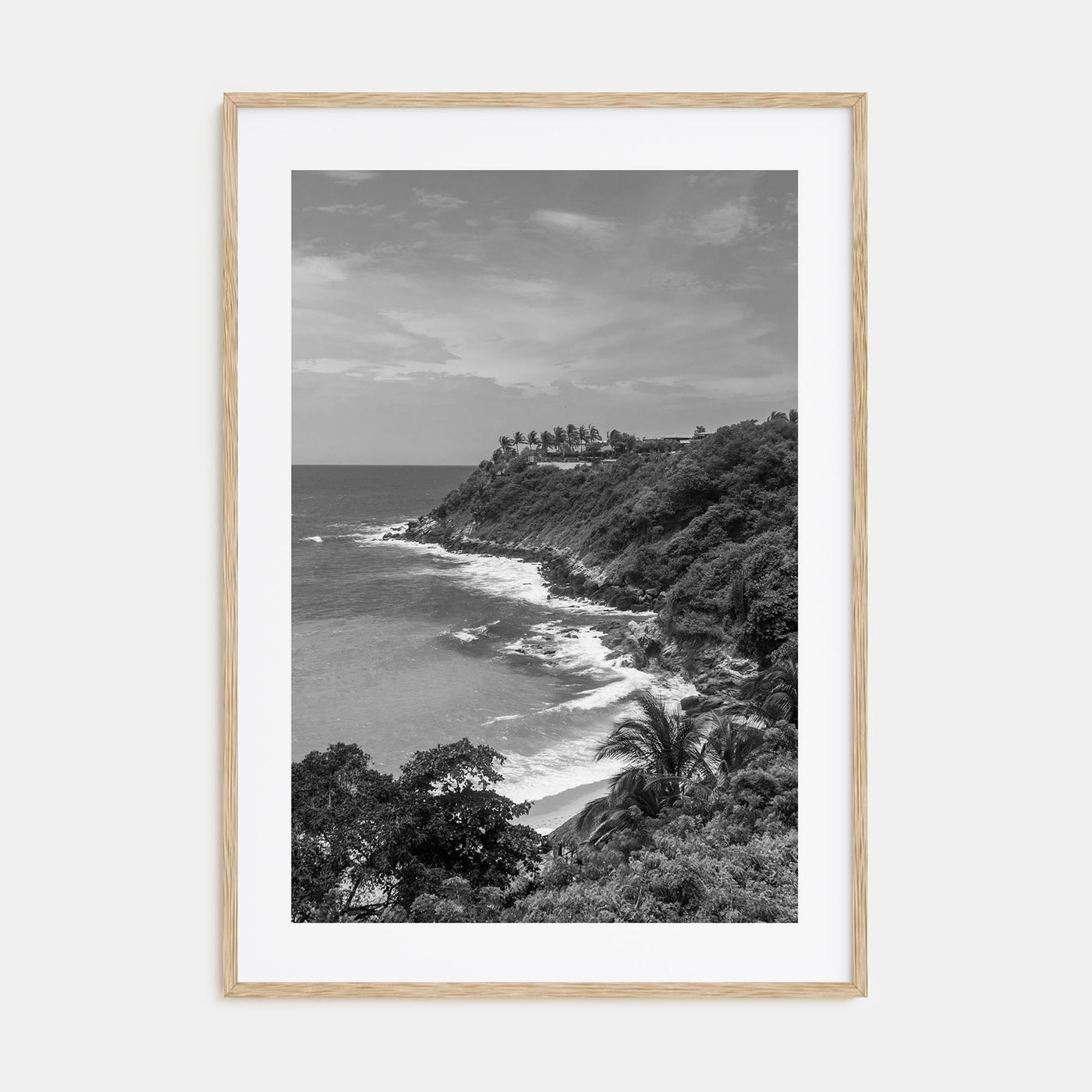 Puerto Escondido Photo B&W Poster