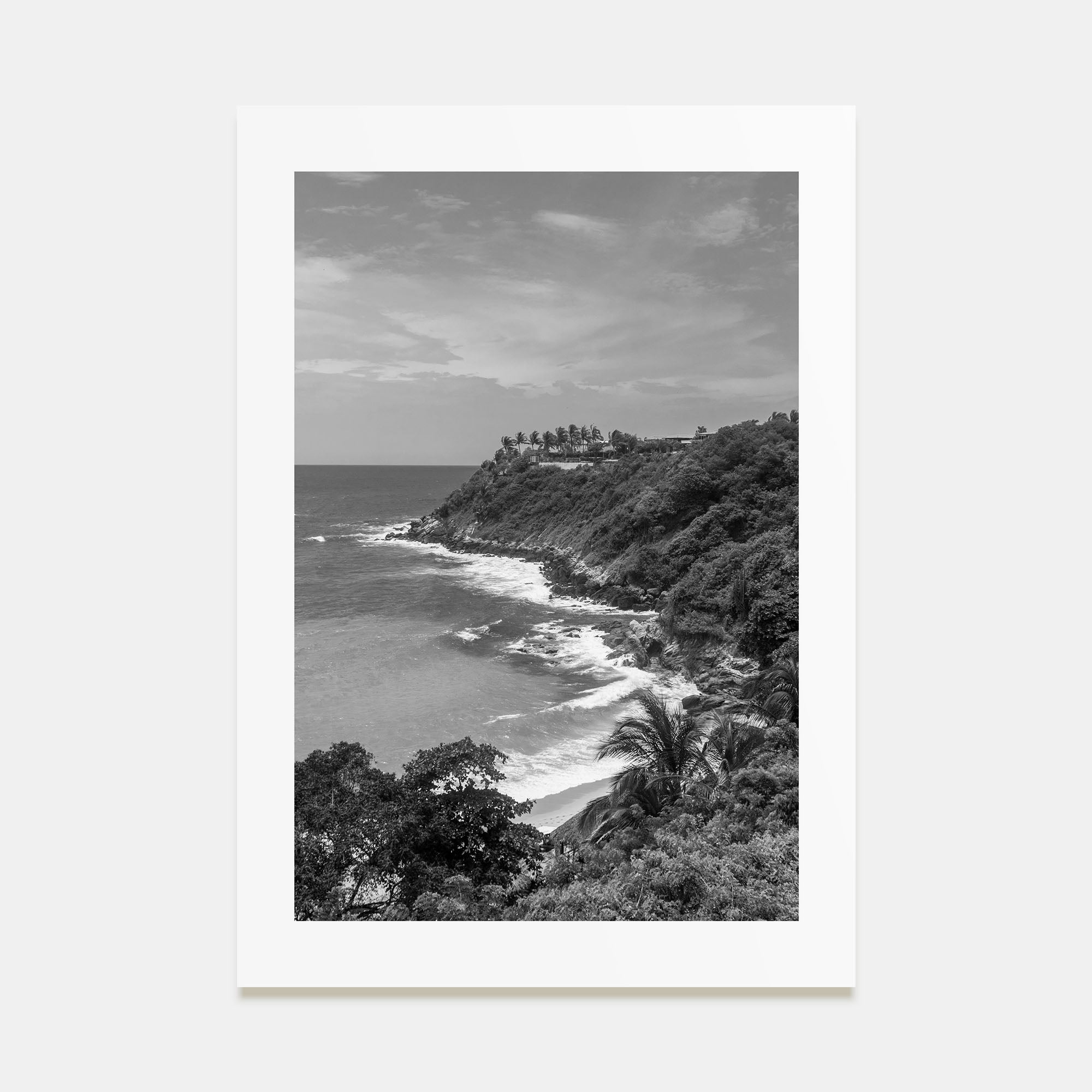 Puerto Escondido Photo B&W Poster