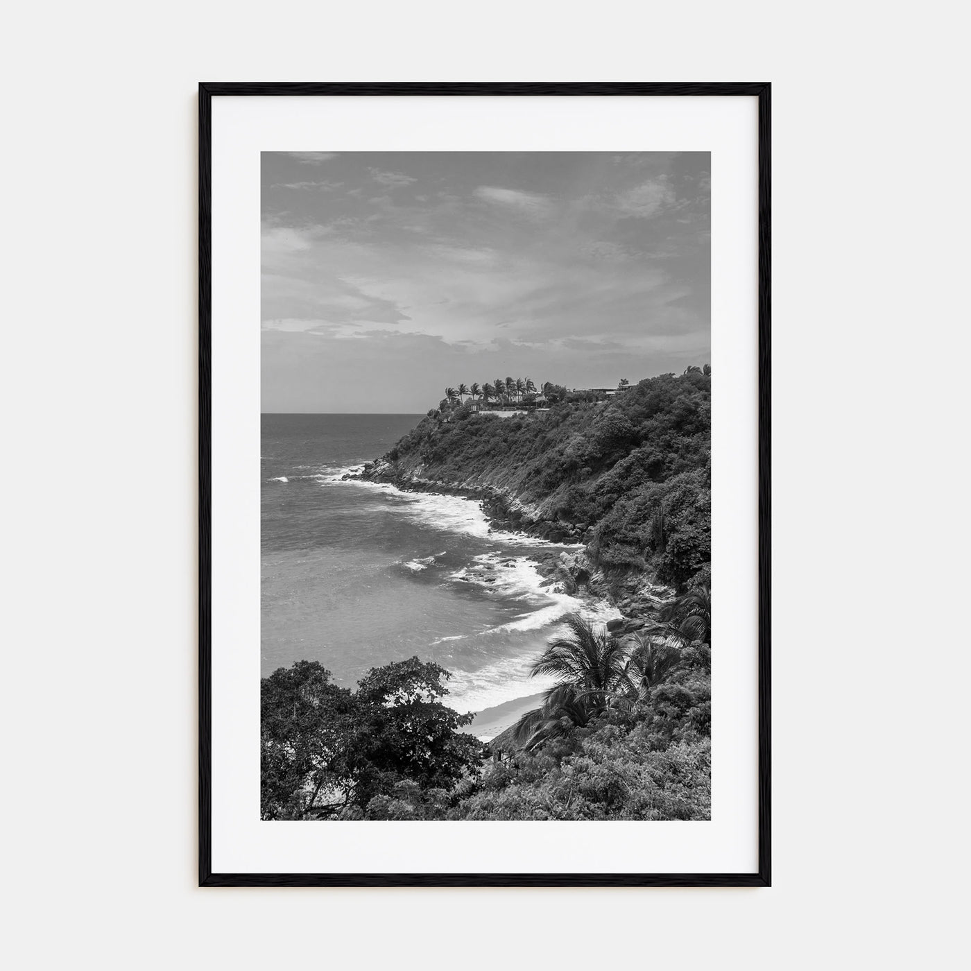 Puerto Escondido Photo B&W Poster